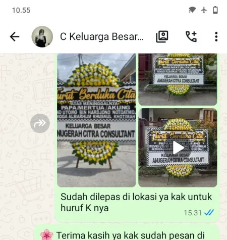 Pengiriman Papan Bunga Duka Tanjungsari Karangampel
